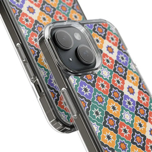 Geometric Clear Case - Vibrant Pattern Ultimate Style - Dipaliz - Mobile Phone Cases