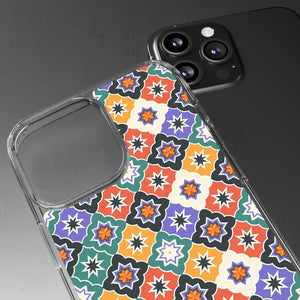 Geometric Clear Case - Vibrant Pattern Ultimate Style - Dipaliz - Mobile Phone Cases
