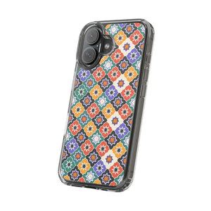 Geometric Clear Case - Vibrant Pattern Ultimate Style - Dipaliz - Mobile Phone Cases