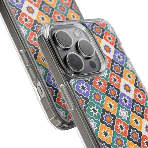 Geometric Clear Case - Vibrant Pattern Ultimate Style - Dipaliz - Iphone 15 Pro Max / Without Gift Packaging - Mobile