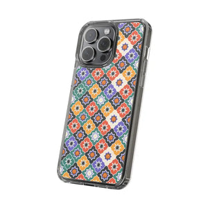 Geometric Clear Case - Vibrant Pattern Ultimate Style - Dipaliz - Mobile Phone Cases