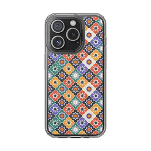 Geometric Clear Case - Vibrant Pattern Ultimate Style - Dipaliz - Iphone 15 Pro / Without Gift Packaging - Mobile Phone