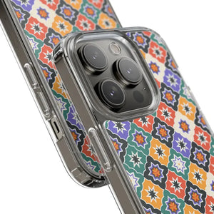 Geometric Clear Case - Vibrant Pattern Ultimate Style - Dipaliz - Mobile Phone Cases