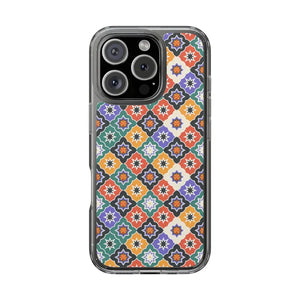 Geometric Clear Case - Vibrant Pattern Ultimate Style - Dipaliz - Iphone 16 Pro / Without Gift Packaging - Mobile Phone