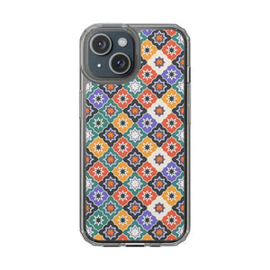 Geometric Clear Case - Vibrant Pattern Ultimate Style - Dipaliz - Iphone 15 / Without Gift Packaging - Mobile Phone