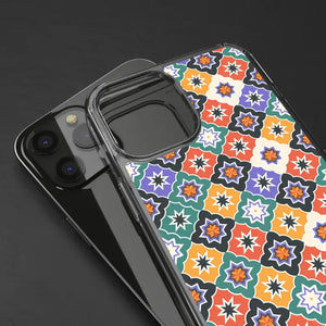 Geometric Clear Case - Vibrant Pattern Ultimate Style - Dipaliz - Mobile Phone Cases