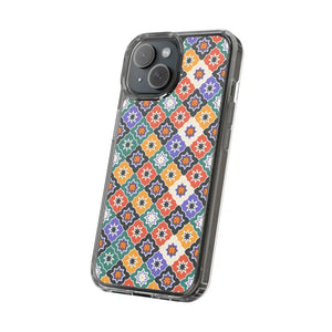 Geometric Clear Case - Vibrant Pattern Ultimate Style - Dipaliz - Mobile Phone Cases
