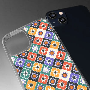 Geometric Clear Case - Vibrant Pattern Ultimate Style - Dipaliz - Mobile Phone Cases