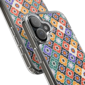 Geometric Clear Case - Vibrant Pattern Ultimate Style - Dipaliz - Mobile Phone Cases