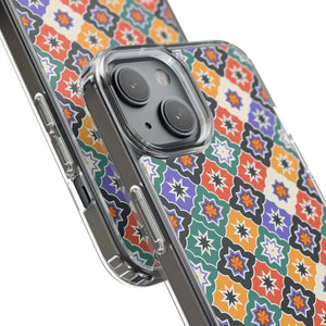 Geometric Clear Case - Vibrant Pattern Ultimate Style - Dipaliz - Mobile Phone Cases