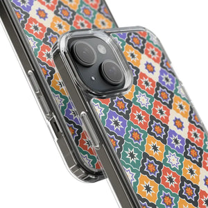 Geometric Clear Case - Vibrant Pattern Ultimate Style - Dipaliz - Mobile Phone Cases