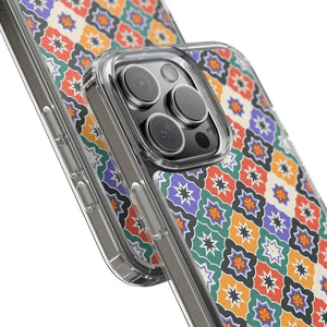 Geometric Clear Case - Vibrant Pattern Ultimate Style - Dipaliz - Mobile Phone Cases