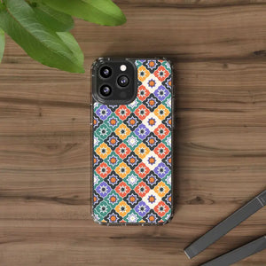 Geometric Clear Case - Vibrant Pattern Ultimate Style - Dipaliz - Mobile Phone Cases
