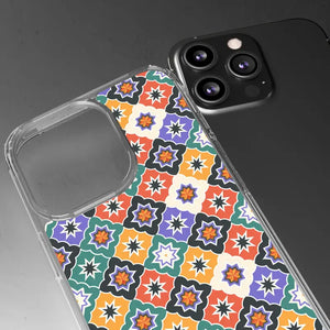 Geometric Clear Case - Vibrant Pattern Ultimate Style - Dipaliz - Mobile Phone Cases
