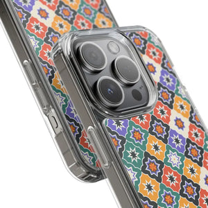 Geometric Clear Case - Vibrant Pattern Ultimate Style - Dipaliz - Mobile Phone Cases