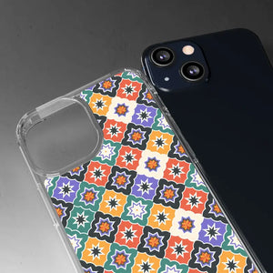 Geometric Clear Case - Vibrant Pattern Ultimate Style - Dipaliz - Mobile Phone Cases