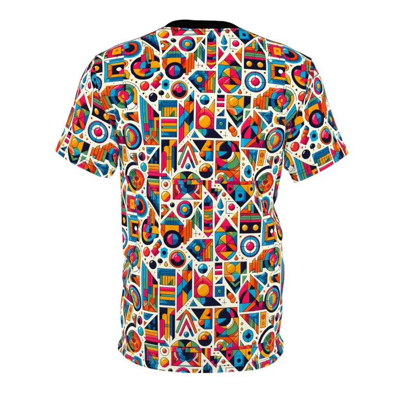 Unleash Style with Vibrant Geometric Pattern Unisex Tee - T-shirts