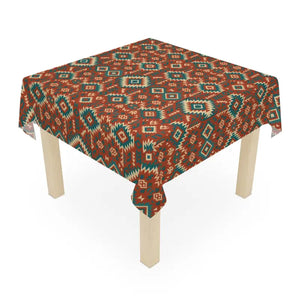 Vibrant Geometric Tablecloth - Boho Chic Style Easy Care - Dipaliz - one Size / White - Tablecloths