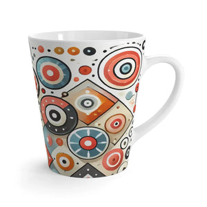 Vibrant Geometrical Latte Mug - Durable Ceramic - Dipaliz - Mugs