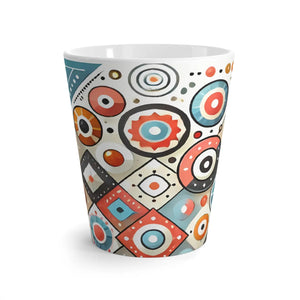 Vibrant Geometrical Latte Mug - Durable Ceramic - Dipaliz - Mugs