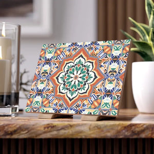 Vibrant Geometrical Pattern Ceramic Tile Decor - Dipaliz - Wall Tiles