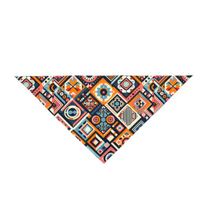 Geometric Pet Bandana Collar - Vibrant Polyester - Dipaliz - Apparel