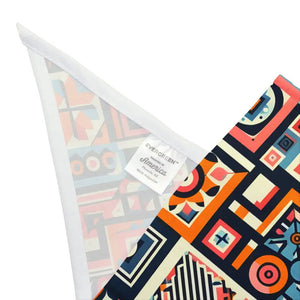 Geometric Pet Bandana Collar - Vibrant Polyester Print - Dipaliz - Apparel