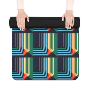 Home Decor - Vibrant Rubber Yoga Mat - Ultimate Grip Anti-slip - Dipaliz 24” x 72”