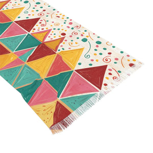 Vibrant Geometrical Scarves - Seamless Construction - Dipaliz - & Shawls