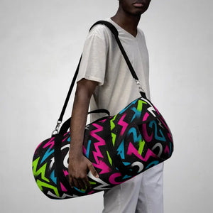 Graffiti Duffel Bag - Vibrant Street Art Style - Dipaliz - Bags