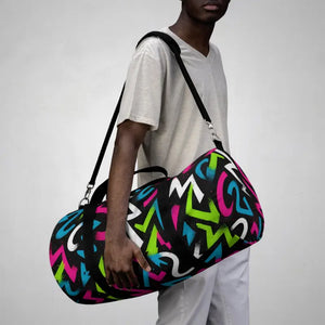 Graffiti Duffel Bag - Vibrant Street Art Style - Dipaliz - Bags