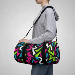 Graffiti Duffel Bag - Vibrant Street Art Style - Dipaliz - Small - Bags