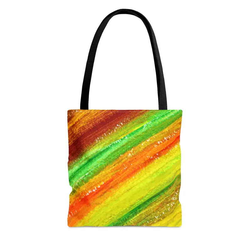 Bold Style: Green Red Abstract Tote Bag Sensation - Bags