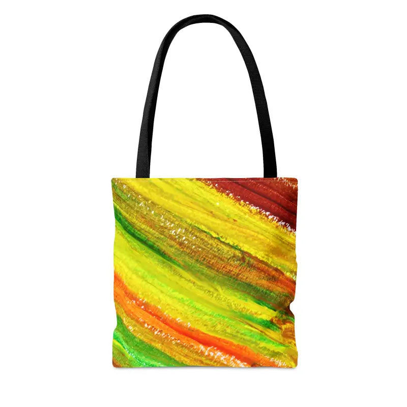 Bold Style: Green Red Abstract Tote Bag Sensation - Bags