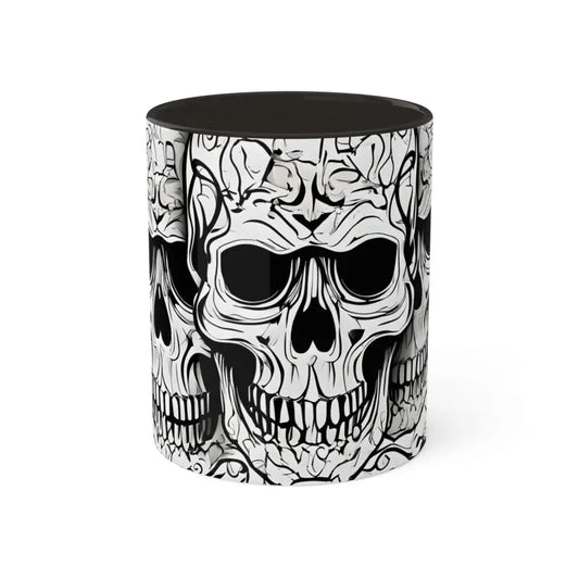 Cozy Up with Colorful Halloween Skull Mugs for Spooky Sips - 11oz / Black Mug