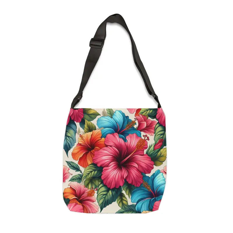 Vibrant Hibiscus Adjustable Tote Bag for Ultimate Style - Bags