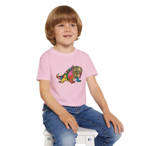 Vibrant Iguana Toddler Tee Stylish Cotton Fashion - Dipaliz - T-shirts