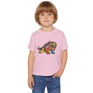 Vibrant Iguana Toddler Tee Stylish Cotton Fashion - Dipaliz - T-shirts