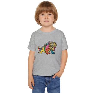 Vibrant Iguana Toddler Tee Stylish Cotton Fashion - Dipaliz - T-shirts