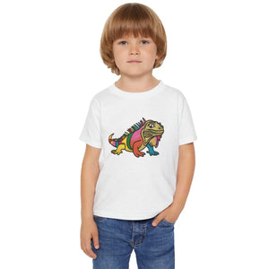Vibrant Iguana Toddler Tee Stylish Cotton Fashion - Dipaliz - T-shirts