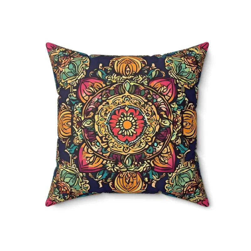 Vibrant Indian Pattern Polyester Pillow: Add a Pop of Color - Home Decor