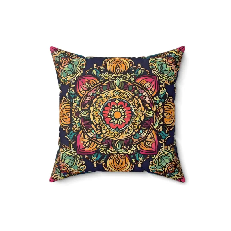 Vibrant Indian Pattern Polyester Pillow: Add a Pop of Color - Home Decor