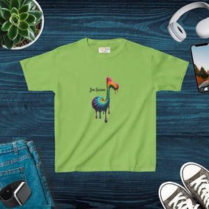 Kids Jam Session Tee - Music Lover Graphic Top - Dipaliz - Lime / Xs - T-shirts