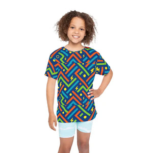 Vibrant Kids Sports Colorful Athletic Shirt Girls Sportswear Dipaliz - Xs - T-shirts