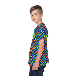 Vibrant Kids Sports Shirt - Colorful Athletic Jersey - Dipaliz - T-shirts