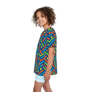 Vibrant Kids Sports Shirt - Colorful Athletic Jersey - Dipaliz - T-shirts