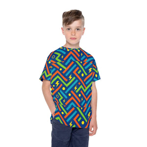 Vibrant Kids Sports Shirt - Colorful Athletic Jersey - Dipaliz - T-shirts