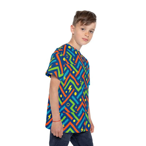 Vibrant Kids Sports Shirt - Colorful Athletic Jersey - Dipaliz - T-shirts