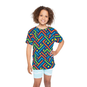 Vibrant Kids Sports Shirt - Colorful Athletic Jersey - Dipaliz - T-shirts