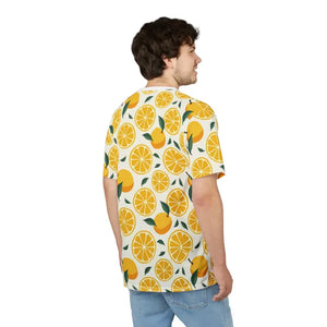 Vibrant Lemon Print Tee - Citrus Summer Style - Dipaliz - T-shirts